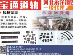 寶通道軌河北永洋鋼鐵一級(jí)代理已加入《起重匯采購(gòu)指南》！